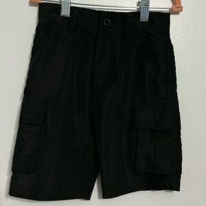 Kids Black Cargo Shorts